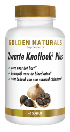 Golden Naturals Zwarte knoflook Plus 60 capsules afbeelding