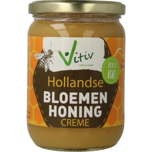 afbeelding van creme honing