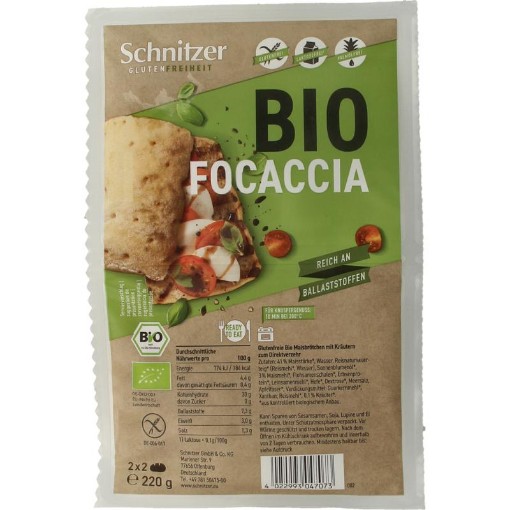 afbeelding van focaccia 4 stuks Schnitzer