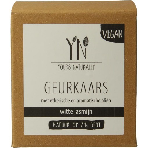 afbeelding van Geurkaars in glas witte jasmijn 20cl