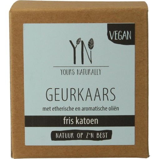 afbeelding van Geurkaars in glas fris katoen 20cl