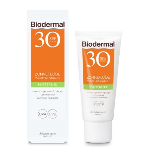 afbeelding van Biodermal zon fluid mat spf30+