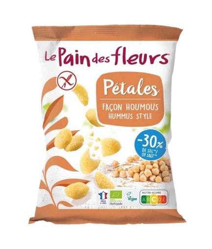 afbeelding van pain fleur chips hummus