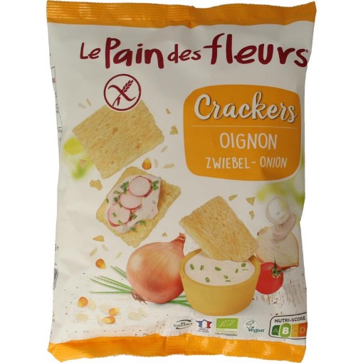 afbeelding van Salty snack uiencrackers glutenvrij bio