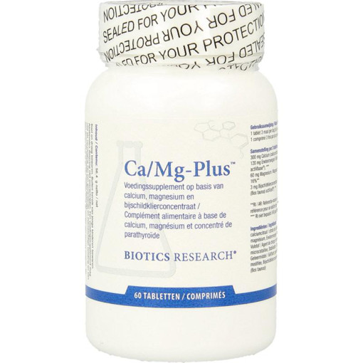 Biotics Ca Mg Plus 60 tabletten afbeelding
