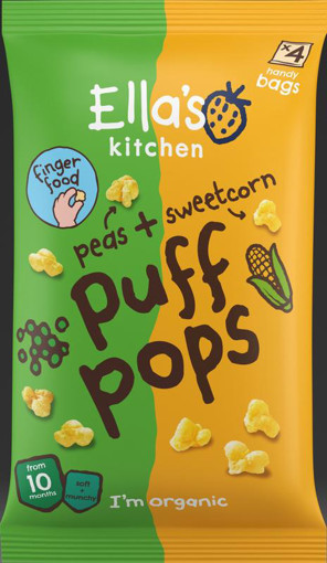 afbeelding van Puff pops peas sweetcorn 10+ maanden