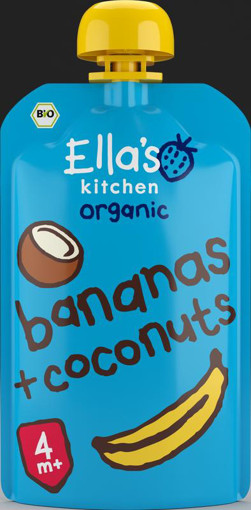 afbeelding van Bananas & coconut knijpzakje 4+ maanden