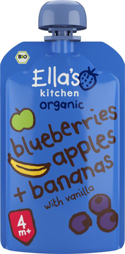afbeelding van Blueberries apples & bananas & vanille 4+ maanden