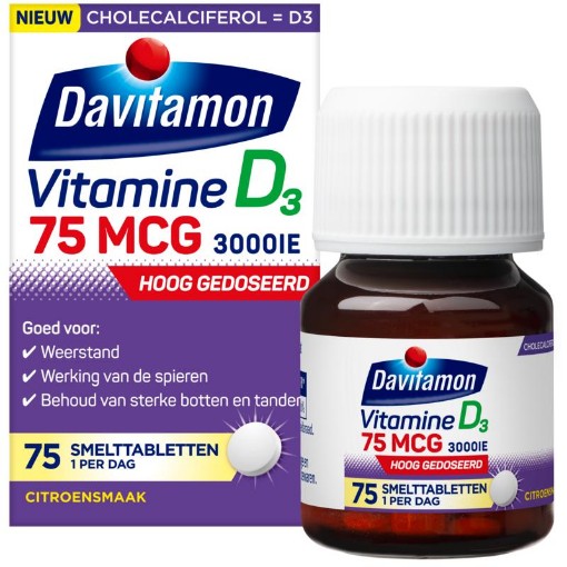 afbeelding van Davitamon d volwas 75mcg smelt