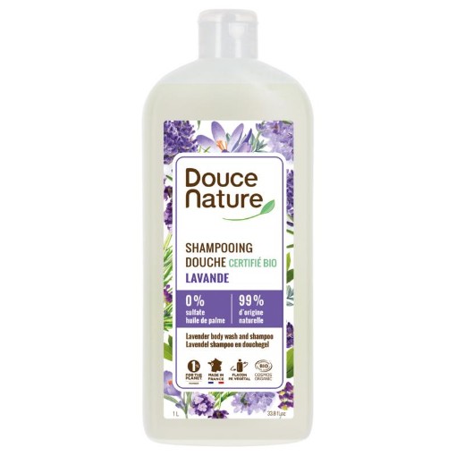 afbeelding van douchegel&shampoo lavendel bio