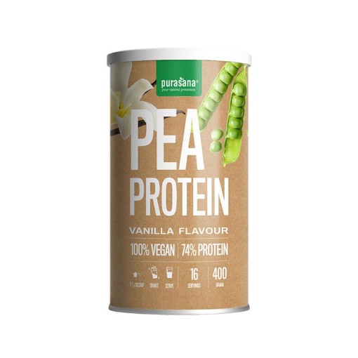 afbeelding van vegan protein pea 74% vanille