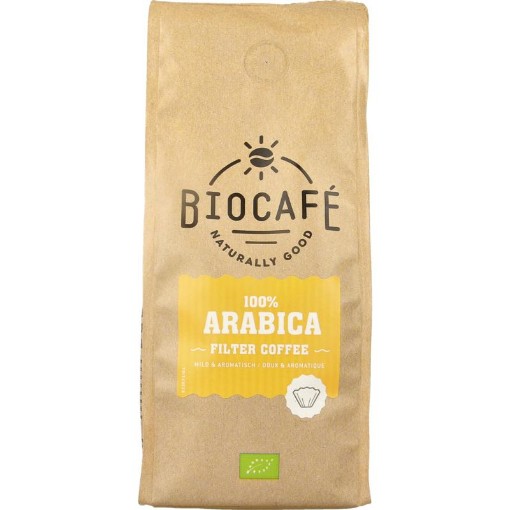 afbeelding van Biocafe filterkoffie 100% arab