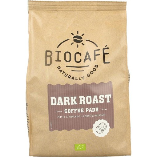 afbeelding van Biocafe coffepads dark roast