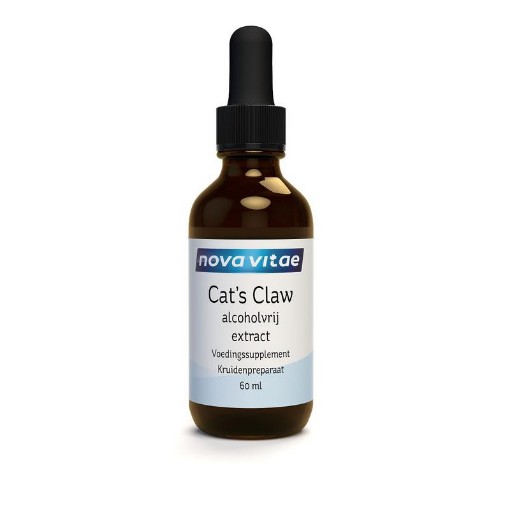 afbeelding van cats claw extract alcholvrij