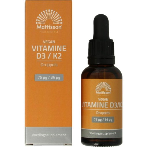 afbeelding van Vitamine D3/K 25mcg/36mcg vegan