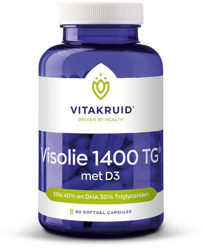 Vitakruid Visolie 1400mg D3 90 softgels afbeelding