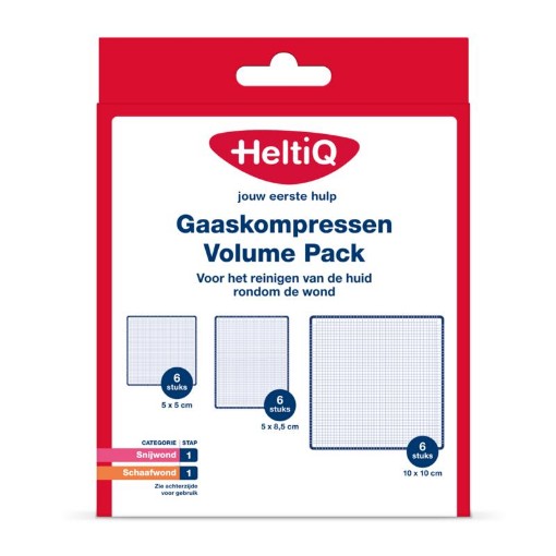 afbeelding van gaaskompressen volume pack