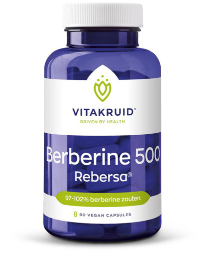 Vitakruid Berberine 500 Rebersa 97-102% Berberine Zouten 90 capsules afbeelding