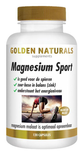 Golden Naturals Magnesium Sport 120 capsules afbeelding