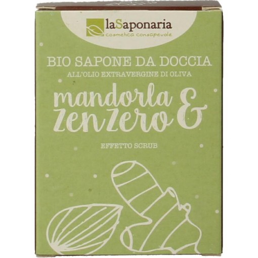 afbeelding van zeep olive oil almond ginger