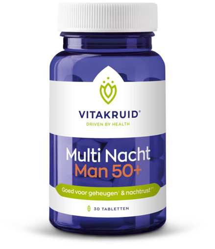 Vitakruid Multi Nacht Man 50+ 30 tabletten afbeelding