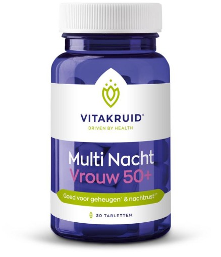 Vitakruid Multi Nacht Vrouw 50+ 30 tabletten afbeelding