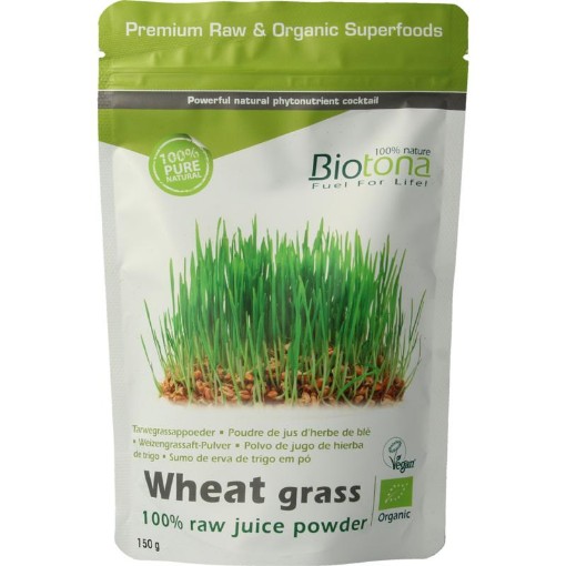 afbeelding van wheat grass raw bio