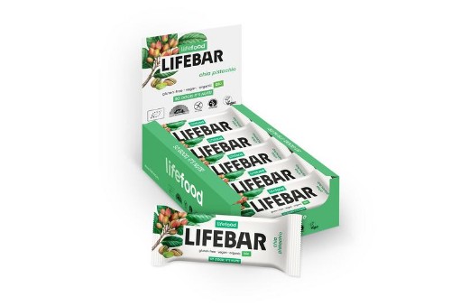 afbeelding van lifebar chia pistachio bio raw