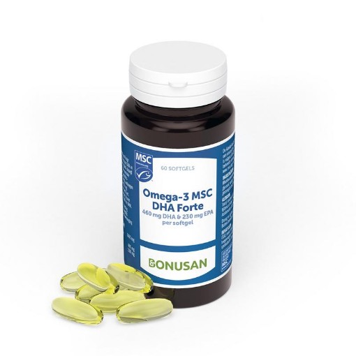 Afbeelding van Omega-3-MSC-DHA-Forte-Bonusan-60-softgels