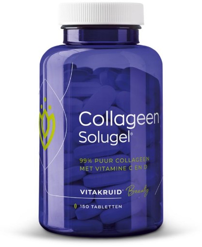 afbeelding van Collageen solugel tabletten met vitamine C en D