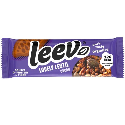 afbeelding van Lovely lentil bar cacao demeter bio