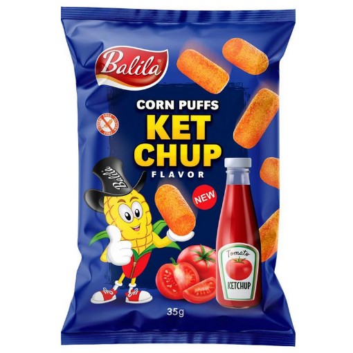 afbeelding van Corn puffs ketchup