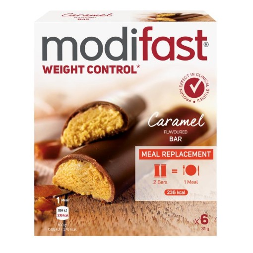 afbeelding van Modifast reep karamel