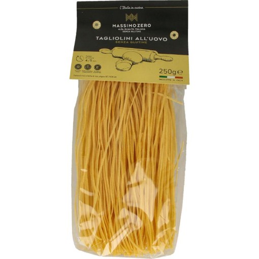 afbeelding van tagliolini eierpasta glut vrij