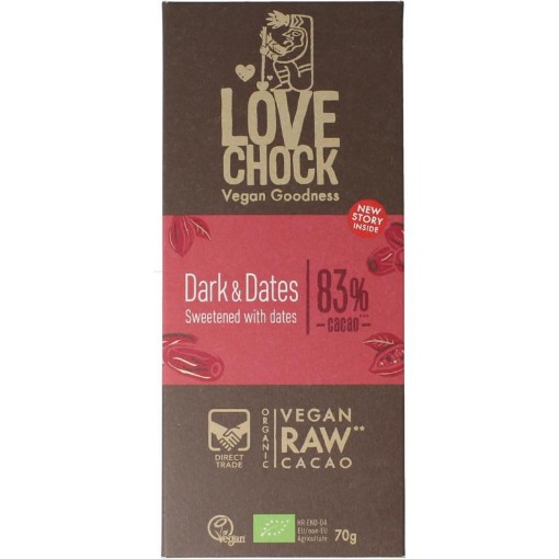 afbeelding van Lovechock dark & dates bio