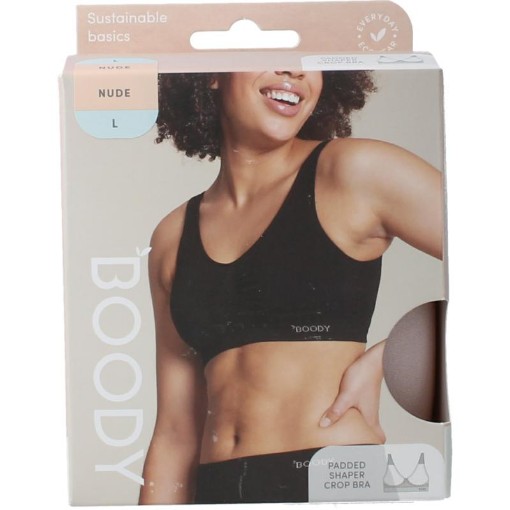 afbeelding van padded shaper crop bh blush l