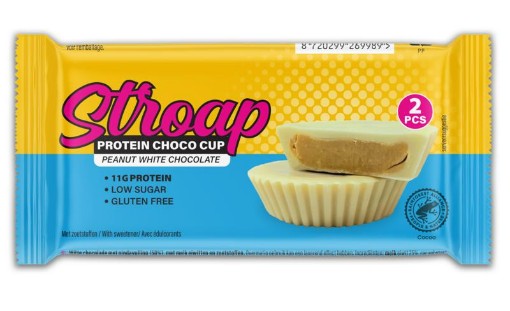 afbeelding van Protein choco cup peanut white chocolate