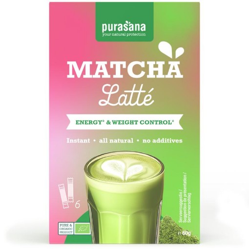 afbeelding van Latte matcha 6x10g bio