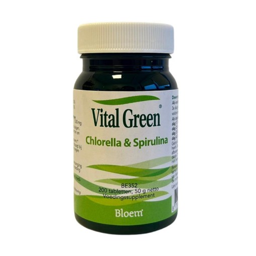 Bloem Chlorella & spirulina vital green 200tb
