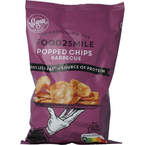 Food2Smile Popped chips barbecue 90g