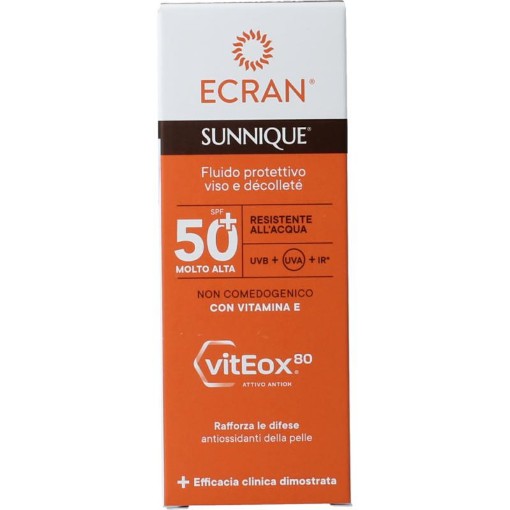 Ecran Sunique facial en decollete SPF50 50ml