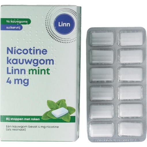 Linn nicotine kauwgom 4mg mint av 96st