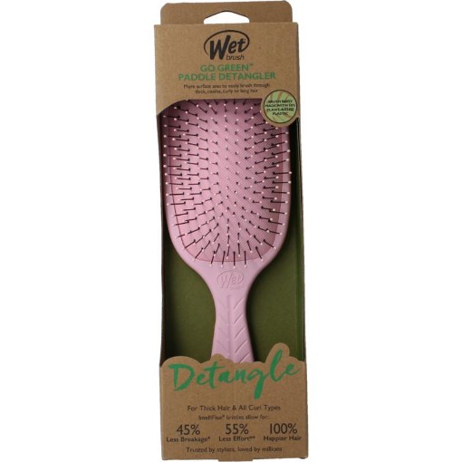 Wetbrush Go green paddle detangler pink 1st