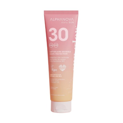 Alphanova Sun Invisible sun milk sun glow bio SPF30 150ml