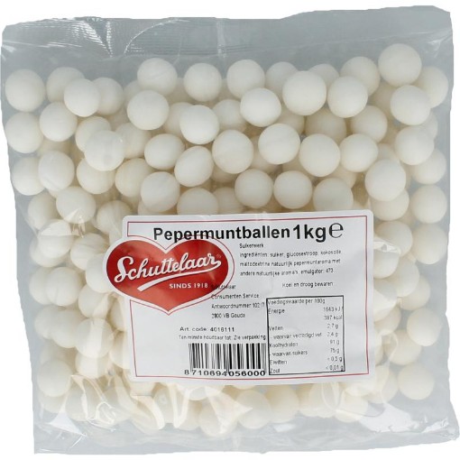 Schuttelaar Pepermuntballen 1kg