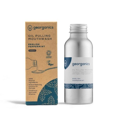 Georganics Oilpulling mouthwash english peppermint 100ml