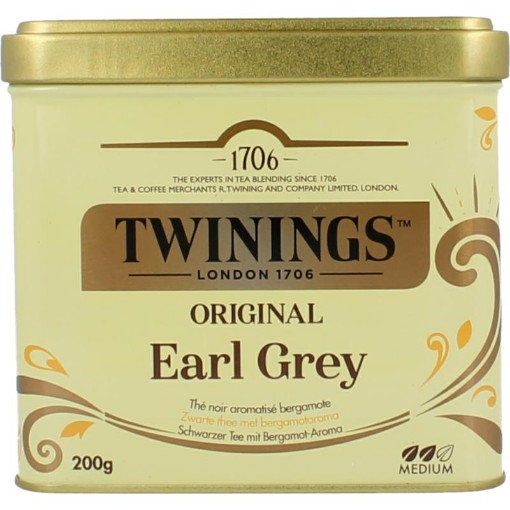 Twinings earl grey thee blik 200g
