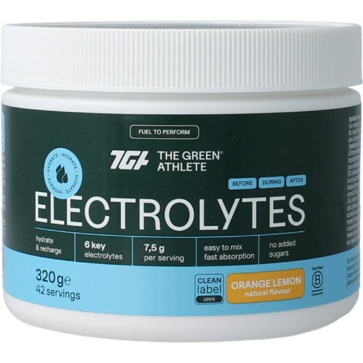 Green Athlete Electrolytes orange lemon 320g