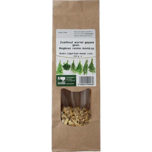 Marma Zoethoutwortel gepeld gesneden 100g