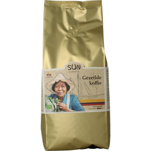 Sun Coffee gezeilde koffiebonen gold bio 1000g